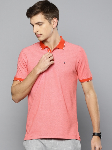 

Louis Philippe Sport Men Red Solid Polo Collar T-shirt