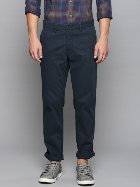 

Louis Philippe Sport Men Navy Blue Slim Fit Solid Regular Trousers