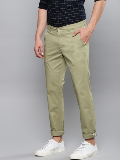 

Louis Philippe Sport Men Green Slim Fit Solid Regular Trousers