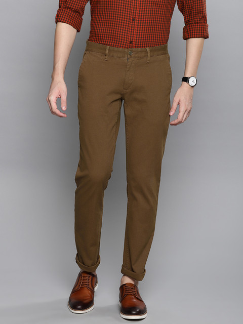 

Louis Philippe Sport Men Brown Slim Fit Solid Regular Trousers