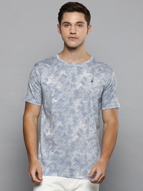

Louis Philippe Sport Men Blue Printed Round Neck T-shirt