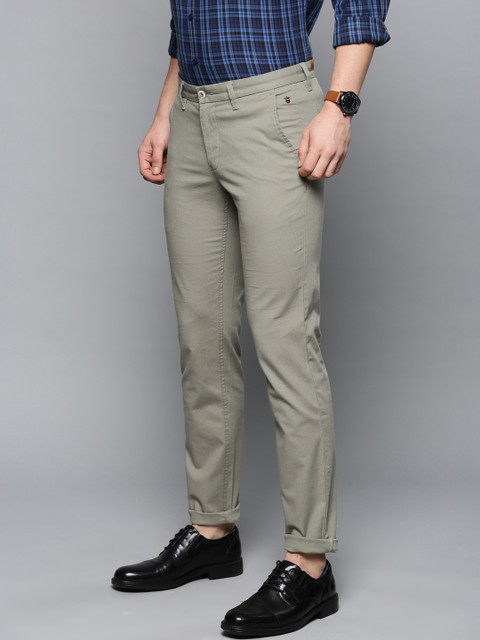 

Louis Philippe Sport Men Green Slim Fit Solid Regular Trousers