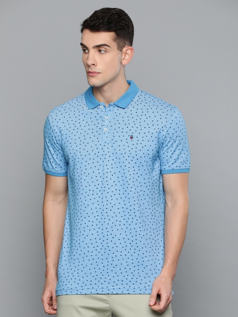 

Louis Philippe Sport Men Blue Solid Round Neck T-shirt