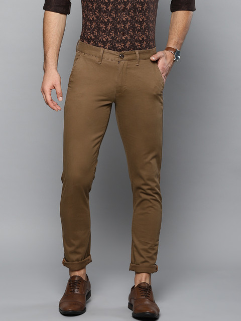 

Louis Philippe Sport Men Brown Super Slim Fit Solid Chinos