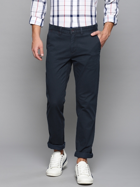 

Louis Philippe Sport Men Navy Blue Slim Fit Solid Chinos