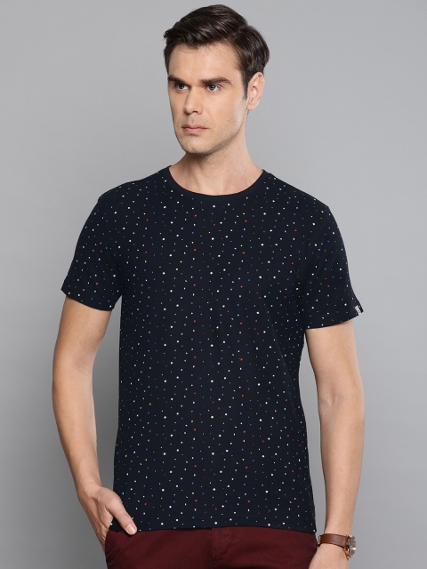 

Louis Philippe Sport Men Black Printed Round Neck T-shirt