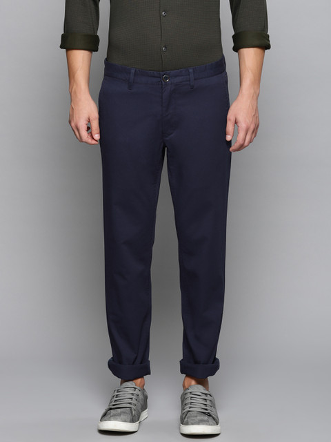 

Louis Philippe Sport Men Navy Blue Slim Fit Solid Chinos