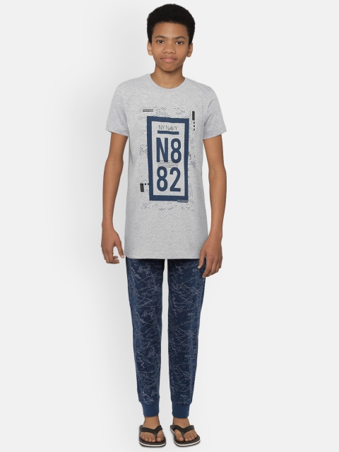 

Sweet Dreams Boys Grey Printed Night suit