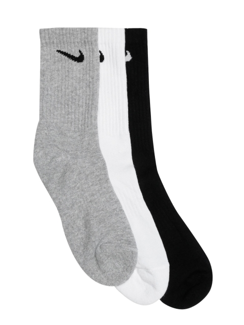 

Nike Unisex Pack of 3 Everyday Cush Crew Training Ankle Length Socks, Grey melange