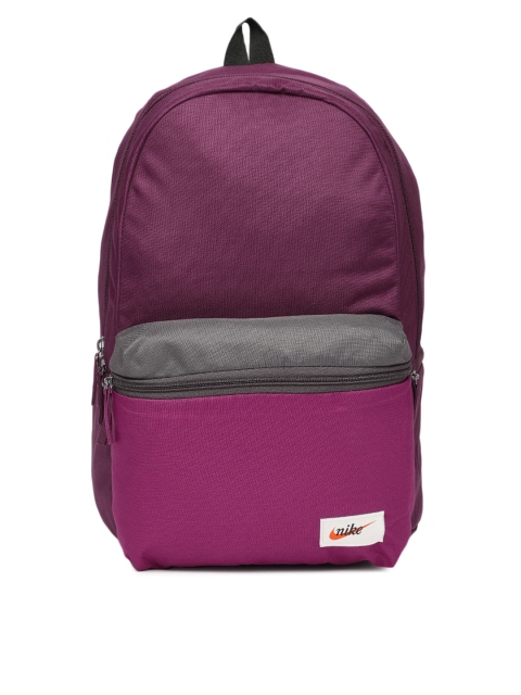 

Nike Unisex Purple Solid HERITAGE Backpack