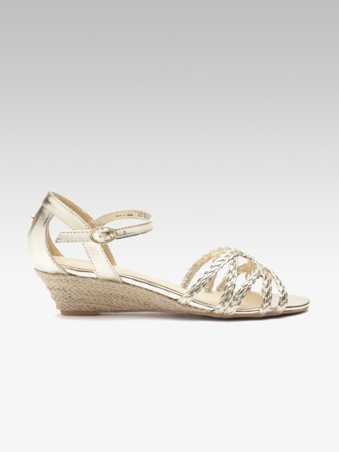 

Dune London Women Gold-Toned Braided Heels