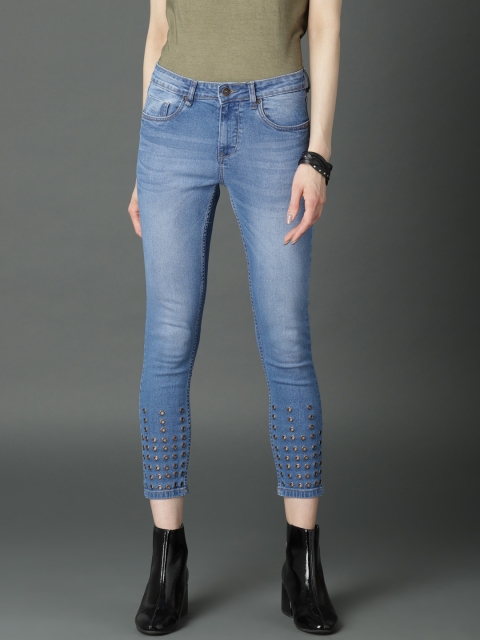 

Roadster Women Blue Regular Fit Mid-Rise Clean Look Stretchable Jeans