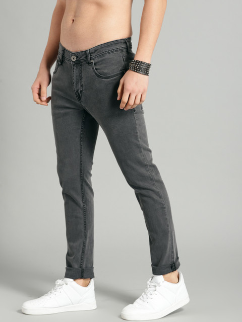 

Roadster Men Black Super Skinny Fit Mid-Rise Clean Look Stretchable Jeans