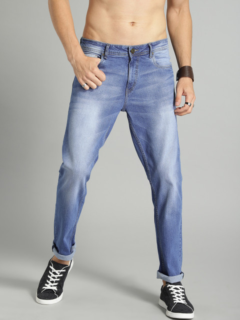 

Roadster Men Blue Slim Tapered Fit Mid-Rise Clean Look Stretchable Jeans