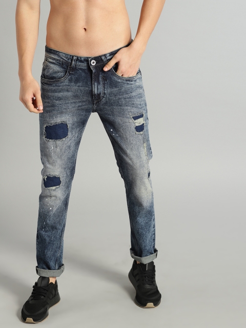 

Roadster Men Blue Skinny Fit Mid-Rise Mildly Distressed Stretchable Jeans