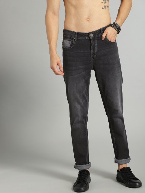 

Roadster Men Black Slim Tapered Fit Mid-Rise Clean Look Stretchable Jeans