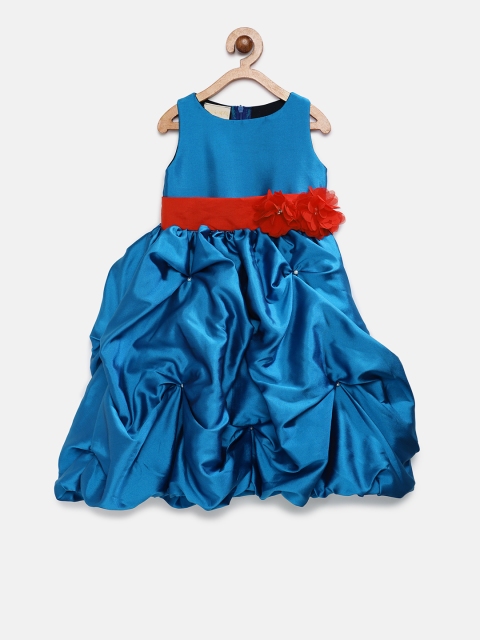 

Fairies Forever Girls Blue Solid A-Line Dress
