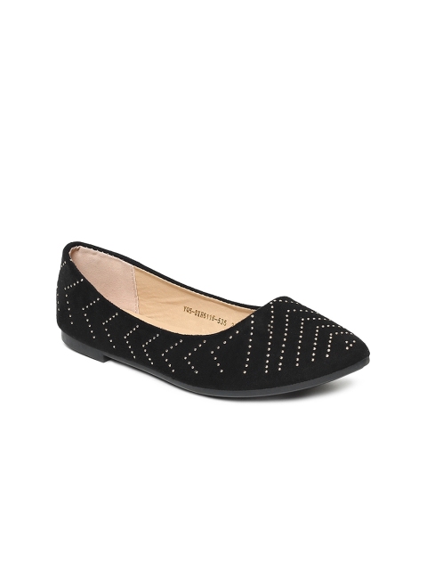 

CODE by Lifestyle Women Black Embellished Ballerinas