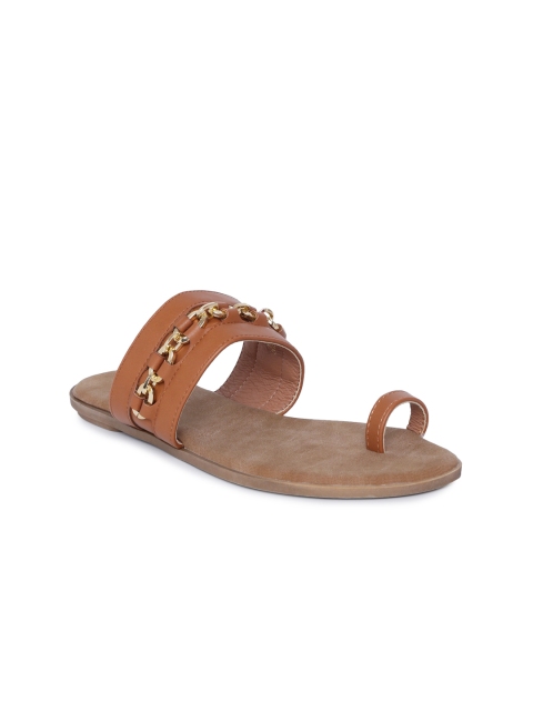 

CODE by Lifestyle Women Tan Brown Solid One Toe Flats