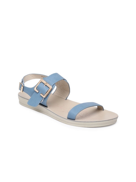 

Ginger by Lifestyle Women Blue Solid Open Toe Flats