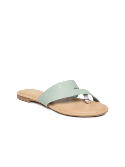 

Ginger by Lifestyle Women Blue Solid One Toe Flats