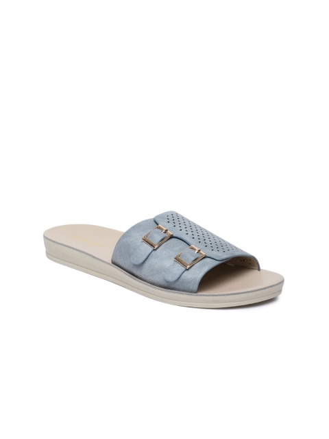 

Ginger by Lifestyle Women Blue Solid Open Toe Flats