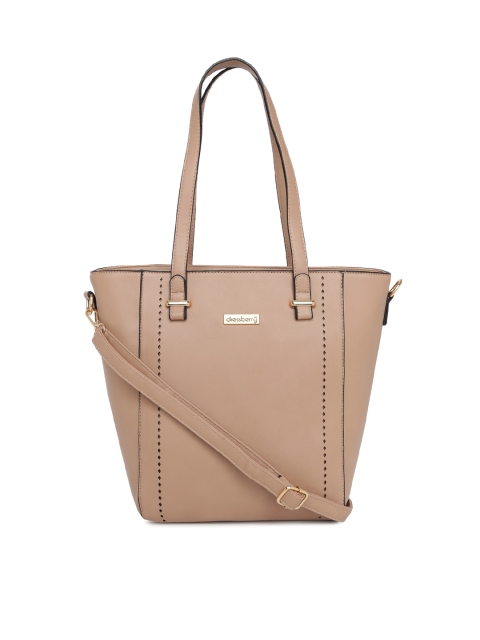 

DressBerry Beige Solid Shoulder Bag