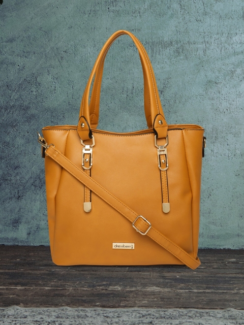 

DressBerry Tan Brown Solid Shoulder Bag