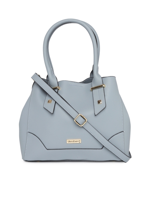 

DressBerry Blue Solid Handheld Bag