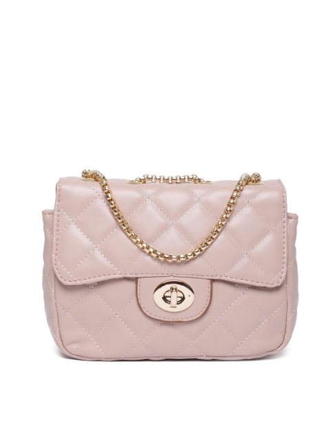 

DressBerry Pink Quilted Detail Sling Bag