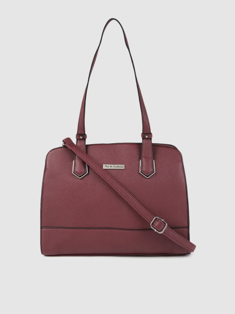 

Mast & Harbour Burgundy Solid Shoulder Bag