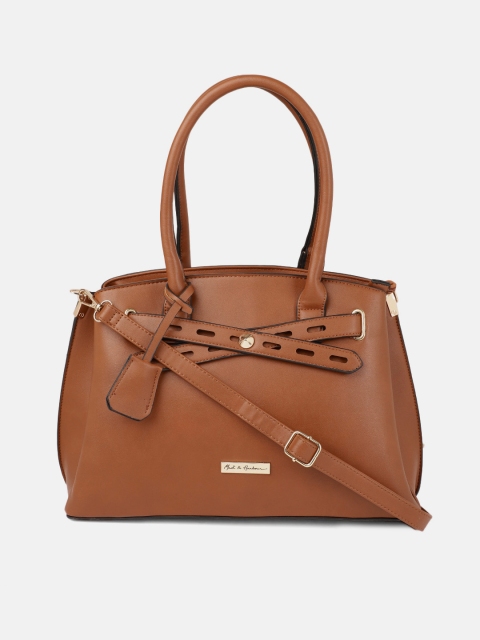 

Mast & Harbour Tan Brown Solid Shoulder Bag