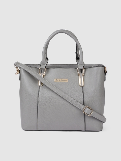 

Mast & Harbour Grey Solid Handheld Bag