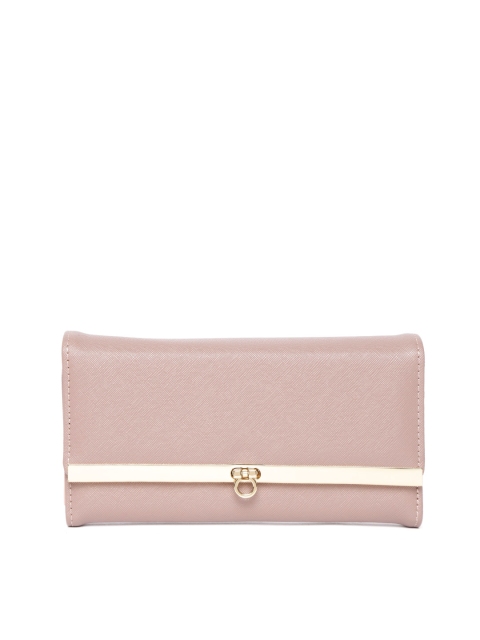 

Mast & Harbour Women Mauve Solid Three Fold Wallet