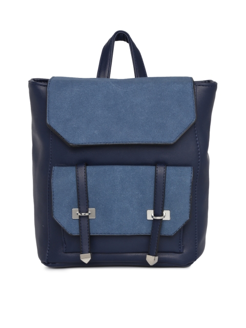 

Mast & Harbour Women Blue Solid Backpack