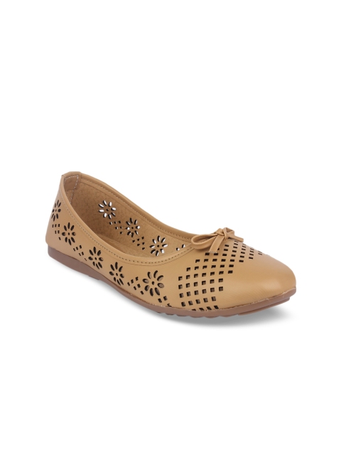 

Shoetopia Women Tan Brown Solid Ballerinas