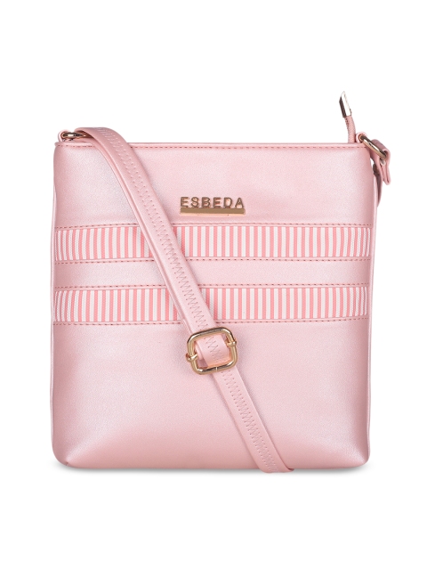 

ESBEDA Pink Striped Sling Bag