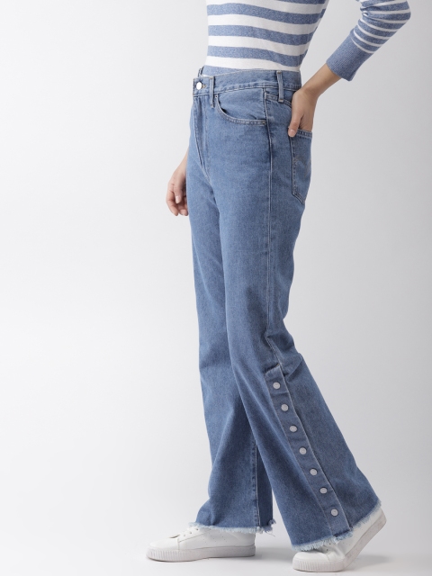 

Levis Women Blue Ribcage Split Flare Bootcut High-Rise Clean Look Jeans