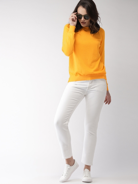 

Levis Women Yellow Solid Knitted Top