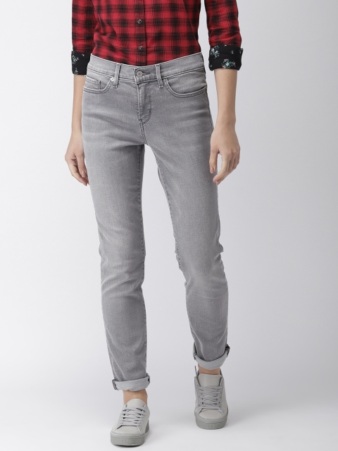 

Levis Women Grey 312 Shaping Slim Fit Mid-Rise Clean Look Stretchable Jeans