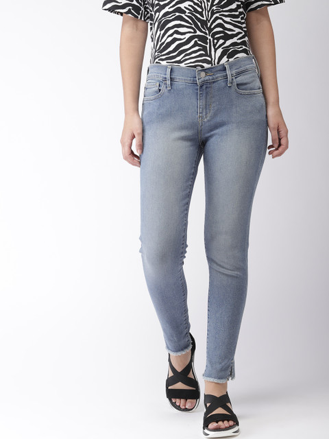 

Levis Women Blue Super Skinny Fit Mid-Rise Clean Look Stretchable Jeans 710