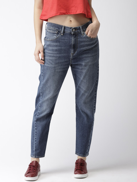 

Levis Women Blue Tapered Fit High-Rise Clean Look Stretchable Jeans