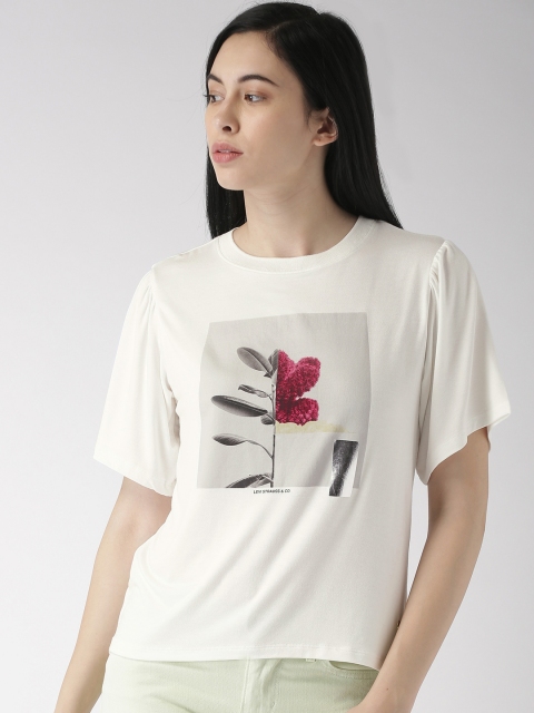 

Levis Women White Printed T-shirt