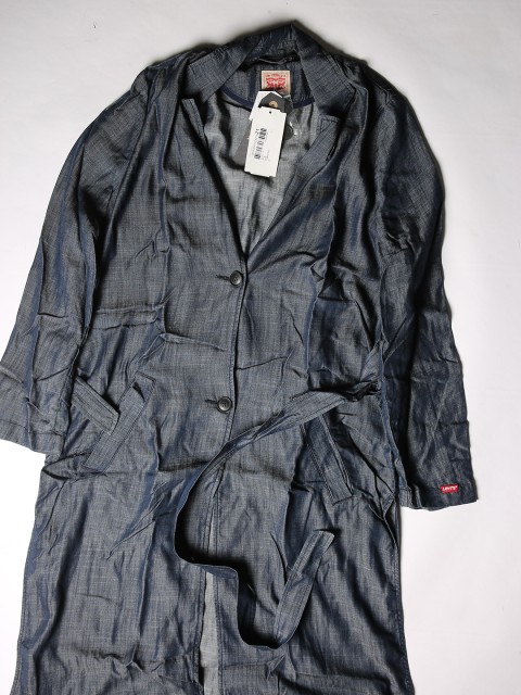 

Levis Women Blue Longline Duster Jacket