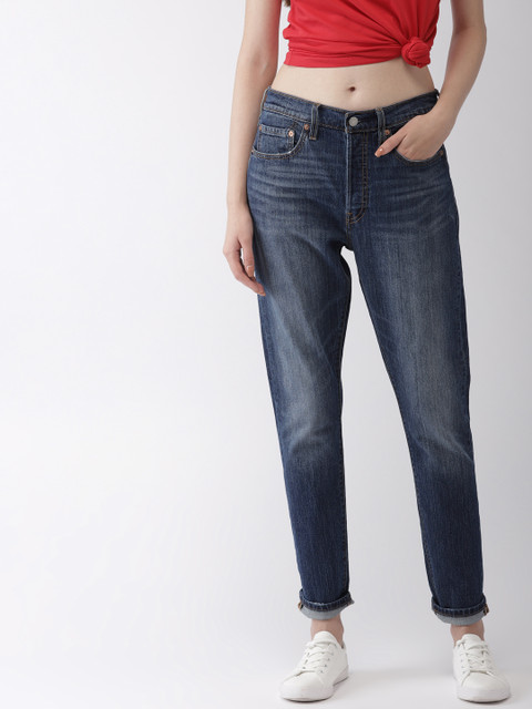 

Levis Women Blue Skinny Fit High-Rise Clean Look Stretchable Jeans 501