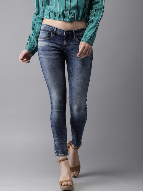 

Moda Rapido Women Blue Skinny Fit Mid-Rise Clean Look Stretchable Jeans