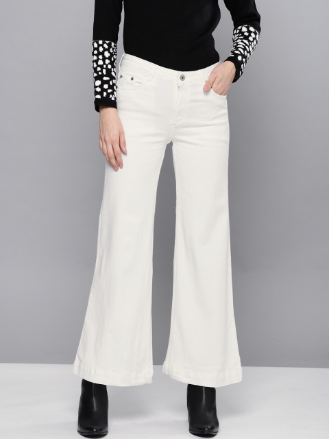 

Chemistry Women White Bootcut Mid-Rise Clean Look Stretchable Jeans