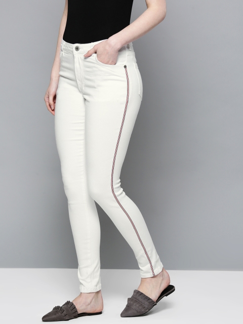 

Chemistry Women White Regular Fit Mid-Rise Clean Look Stretchable Jeans