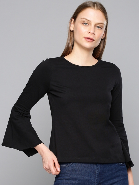 

Chemistry Women Black Solid Top