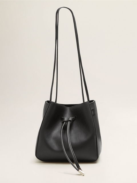 

MANGO Black Solid Shoulder Bag